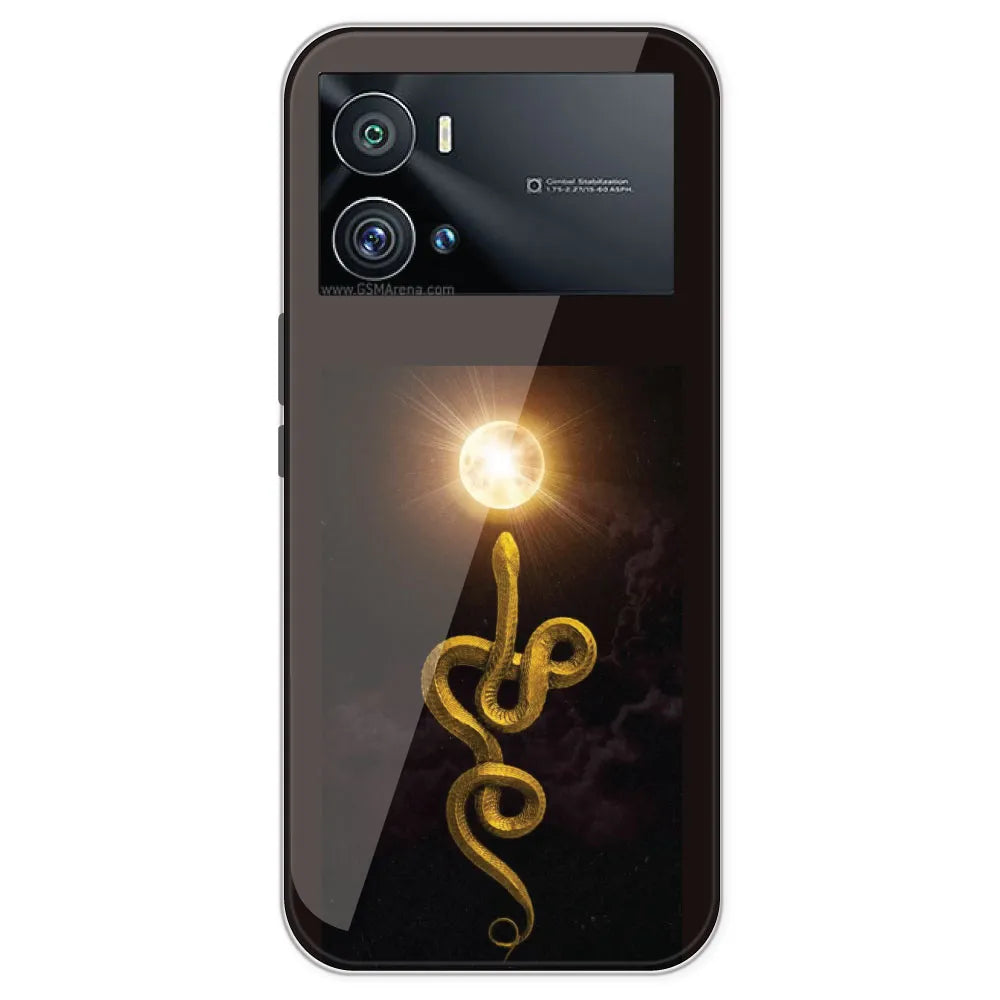 Golden Serpent - Printed Silicone Case For IQOO 9 Pro