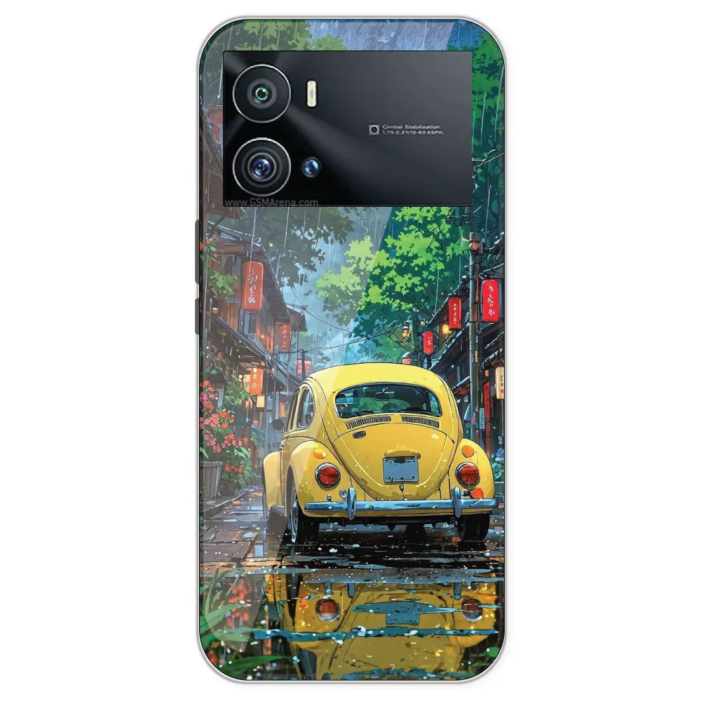Yellow Bettle - Printed Silicone Case For IQOO 9 Pro