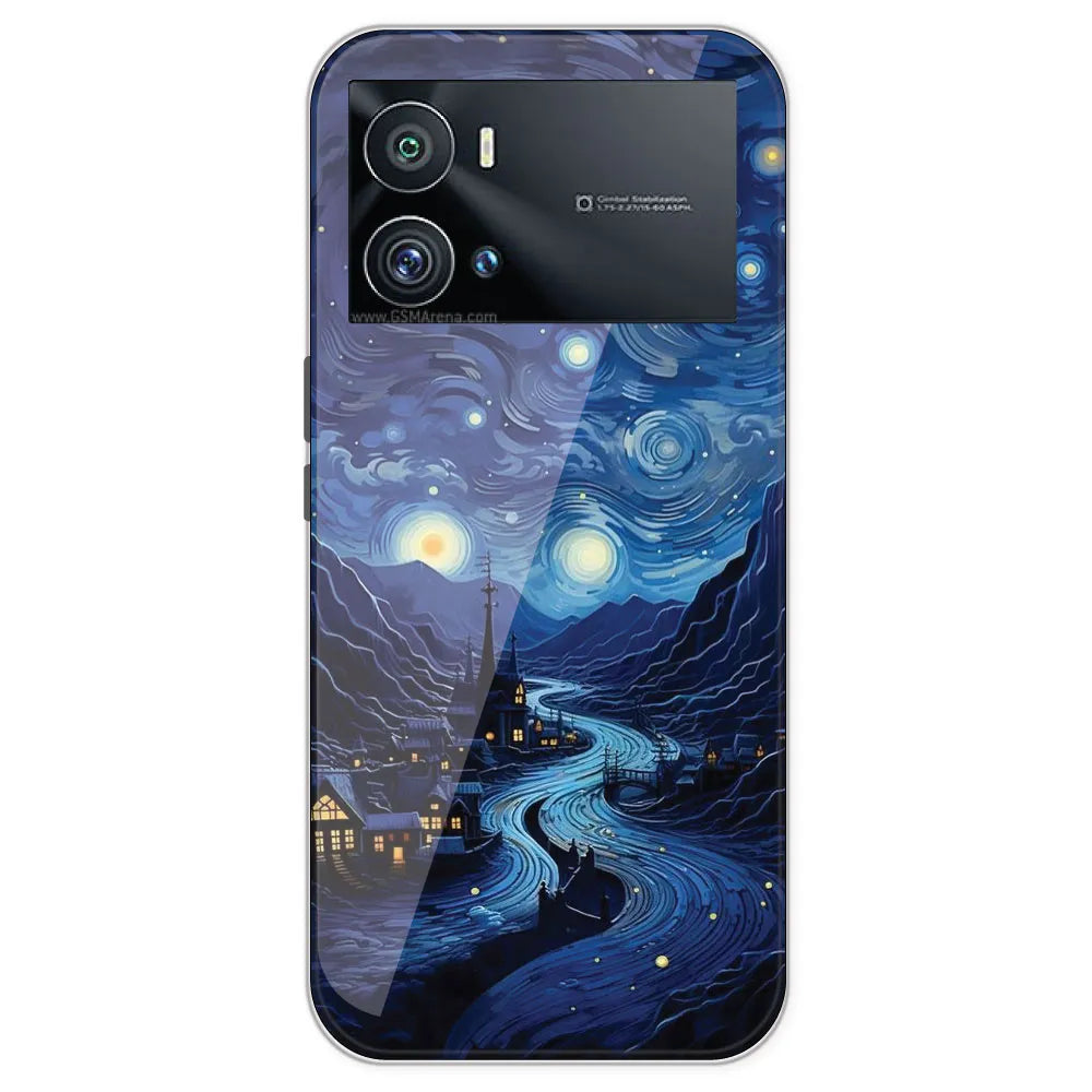 The Starry Night - Printed Silicone Case For IQOO 9 Pro