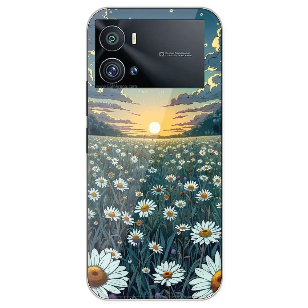 Daisy Sunset - Printed Silicone Case For IQOO 9 Pro
