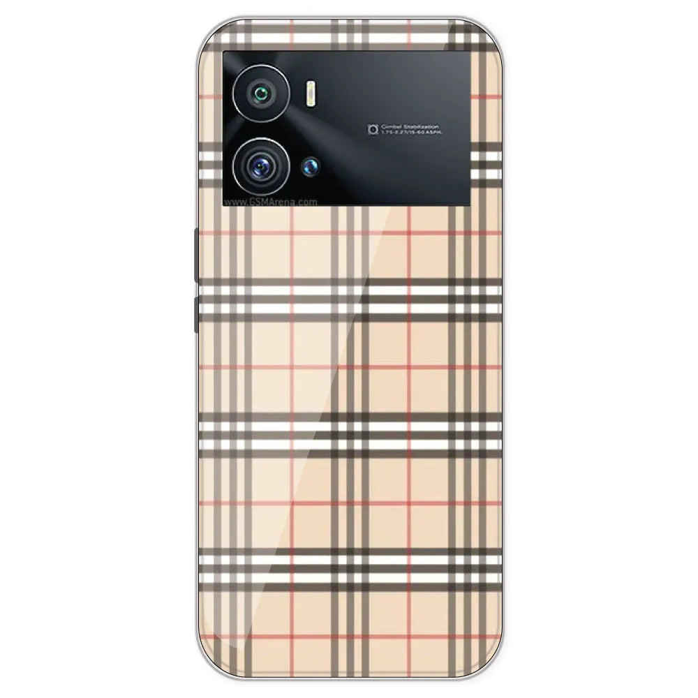 Yellow Checks - Printed Silicone Case For IQOO 9 Pro