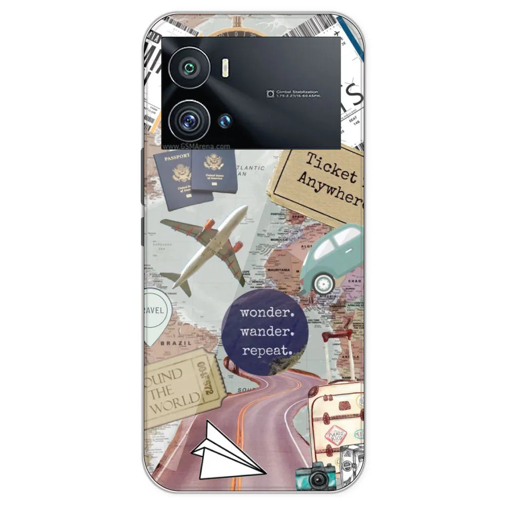 Travel Collage - Printed Silicone Case For IQOO 9 Pro