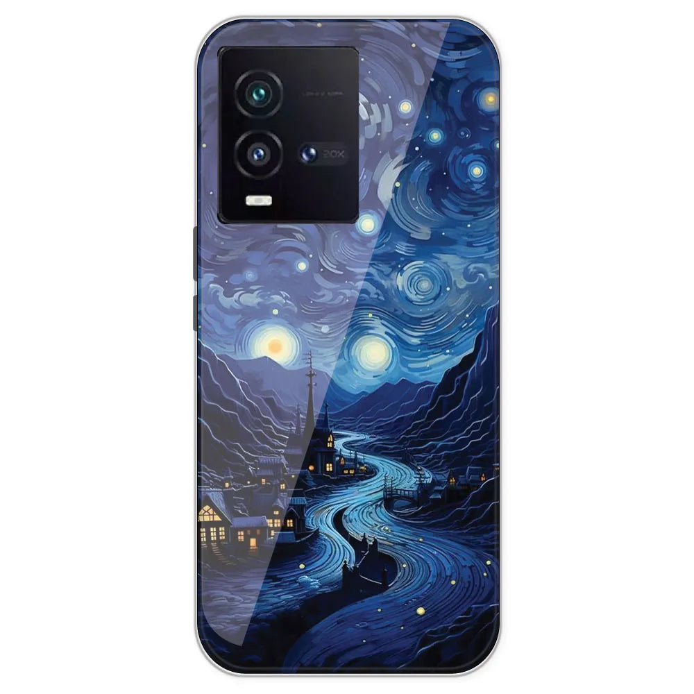 The Starry Night - Printed Silicone Case For IQOO 9SE