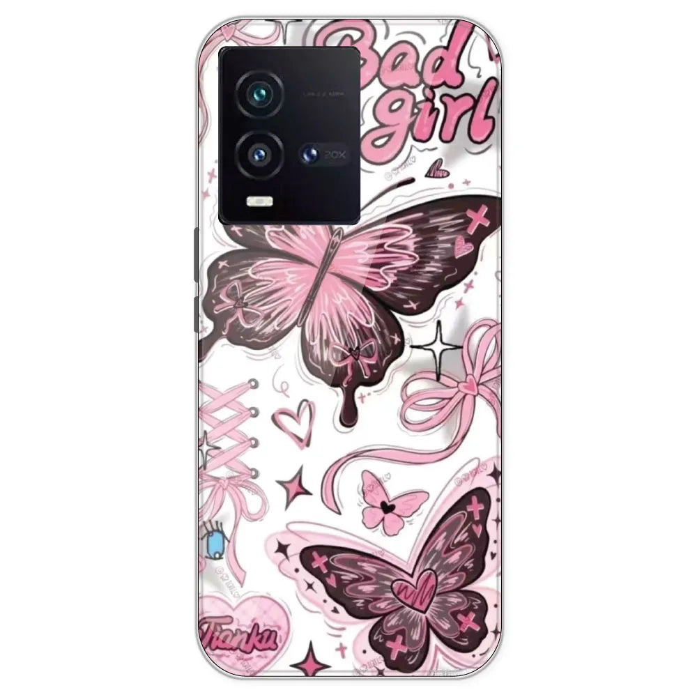 Bad Girl Butterfly - Printed Silicone Case For IQOO 9SE