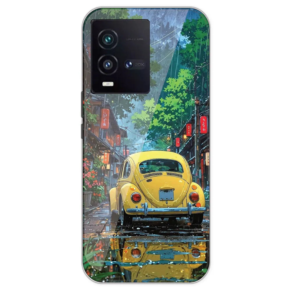 Yellow Bettle - Printed Silicone Case For IQOO 9SE