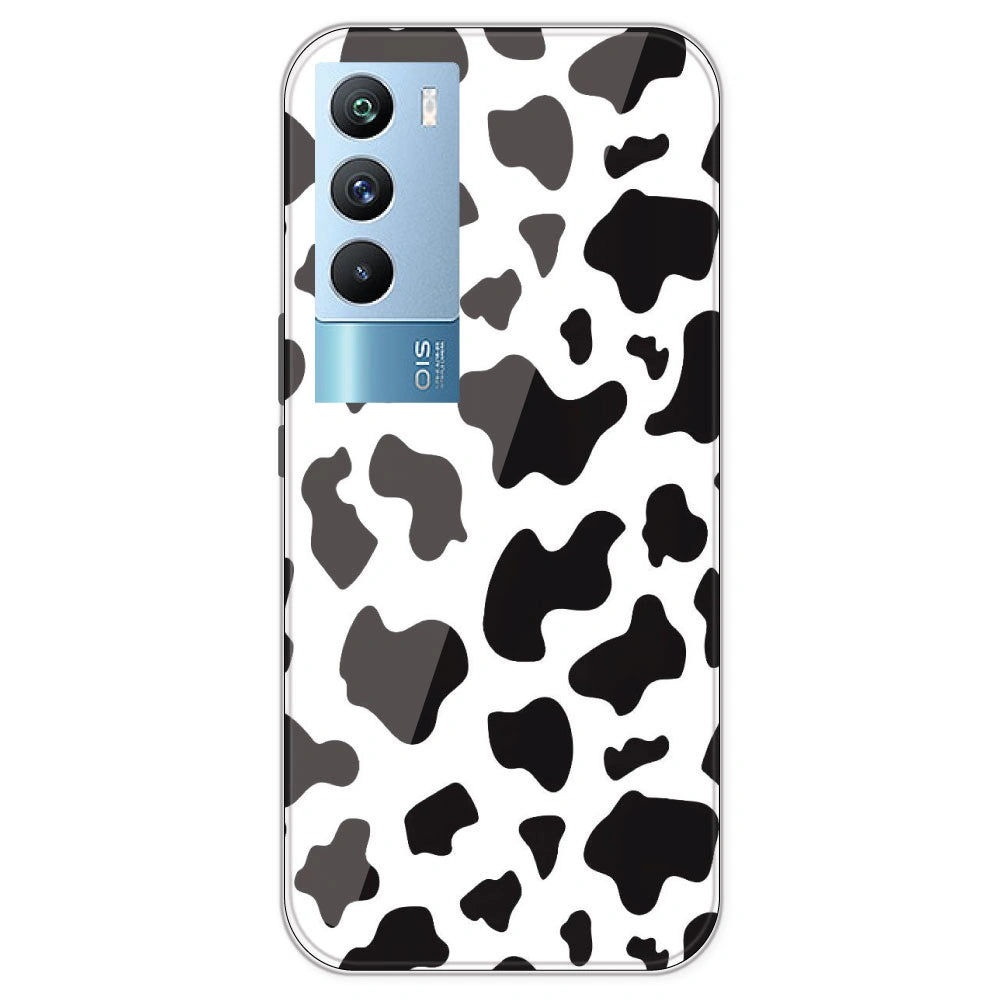 Cow Print - Clear Printed Silicone Case For IQOO 9T