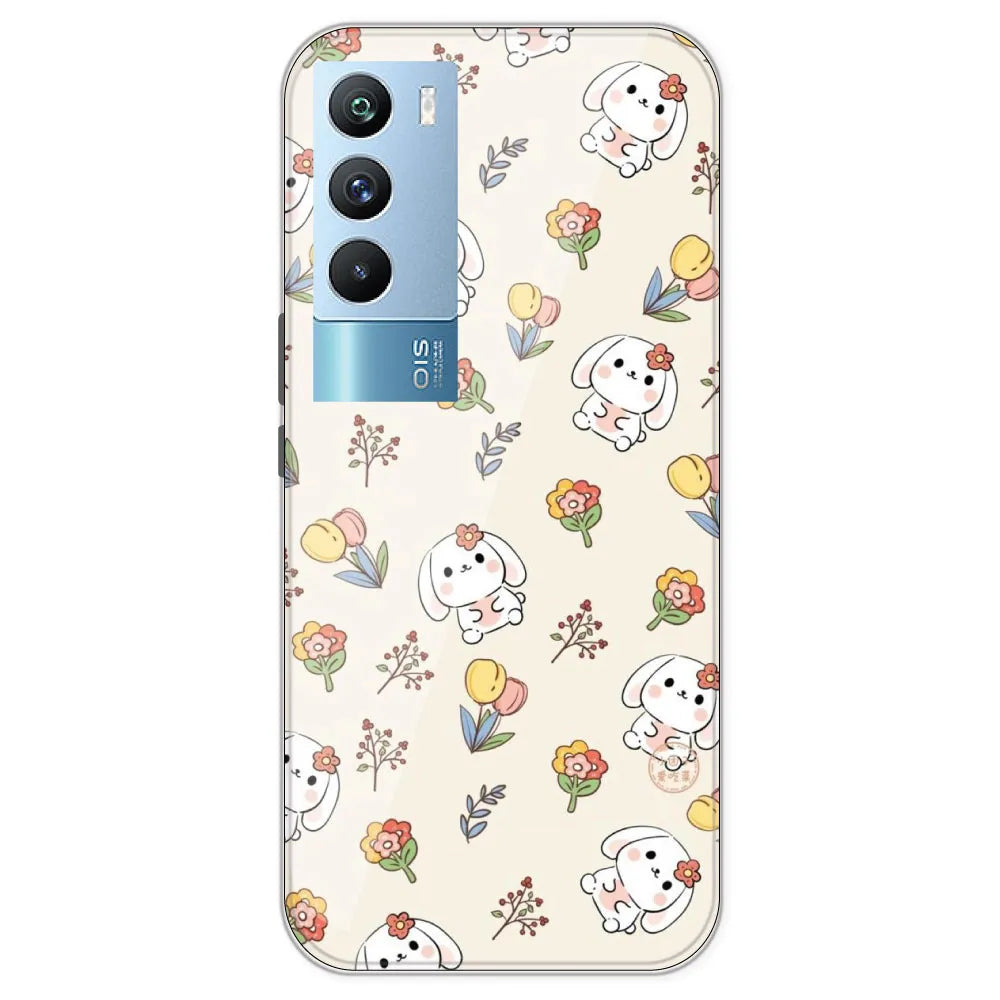 Cute Bunny - Printed Silicone Case For IQOO 9T