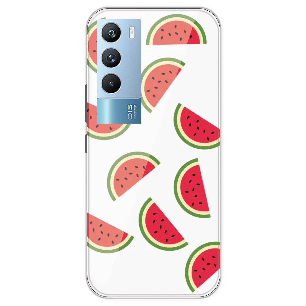 Watermelons - Clear Printed Silicone Case For IQOO 9T