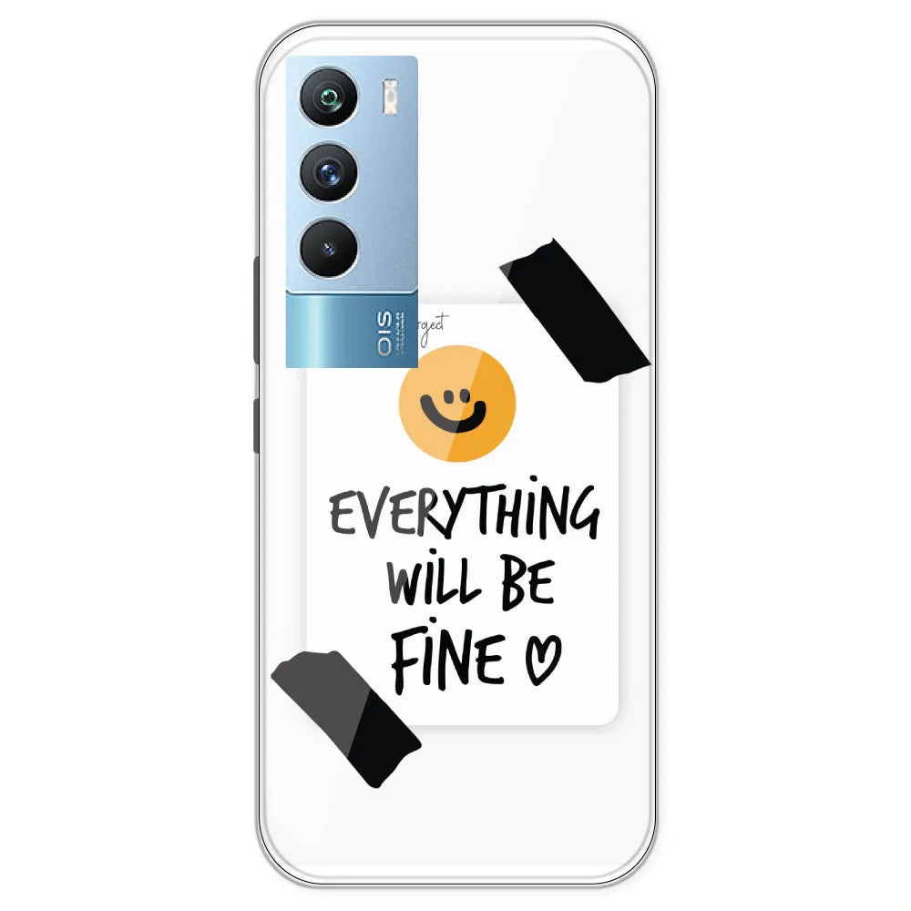 Everything Will Be Fine - Clear Printed Silicone Case For IQOO 9T