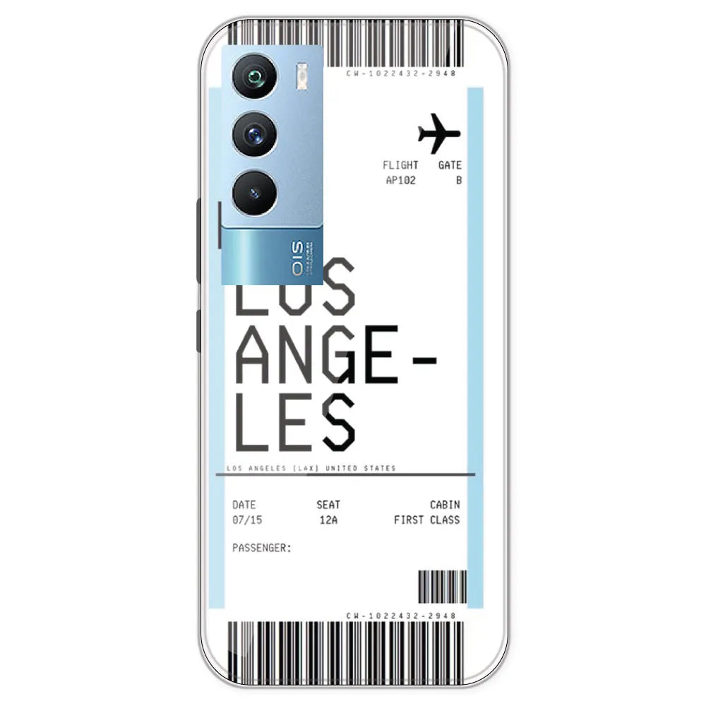Los Angeles Ticket - Clear Printed Silicone Case For IQOO 9T