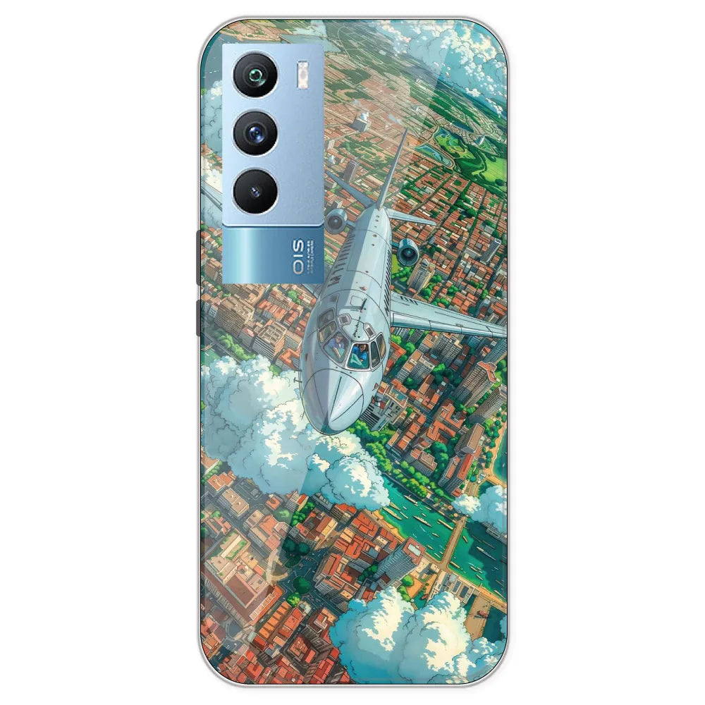 Flying Over City - Printed Silicone Case For IQOO 9T