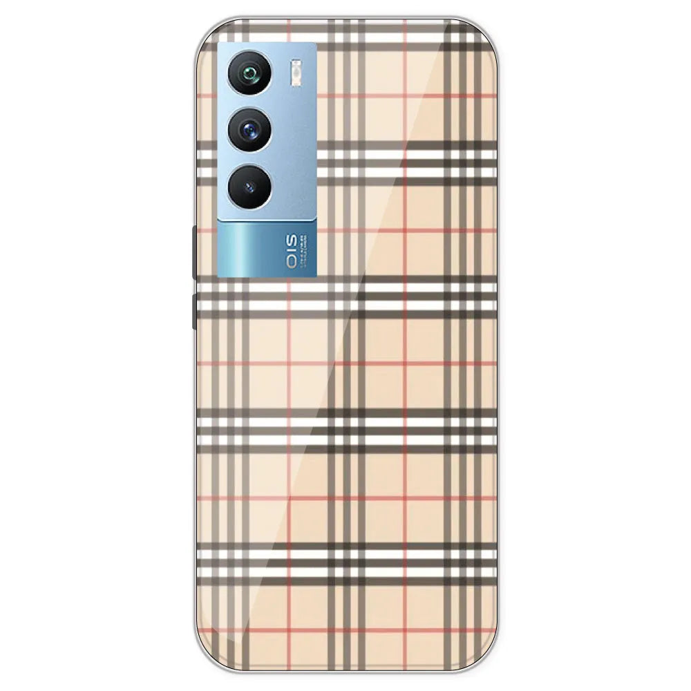 Yellow Checks - Printed Silicone Case For IQOO 9T