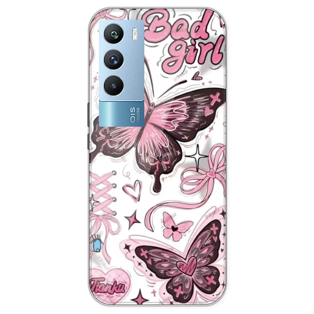 Bad Girl Butterfly - Printed Silicone Case For IQOO 9T