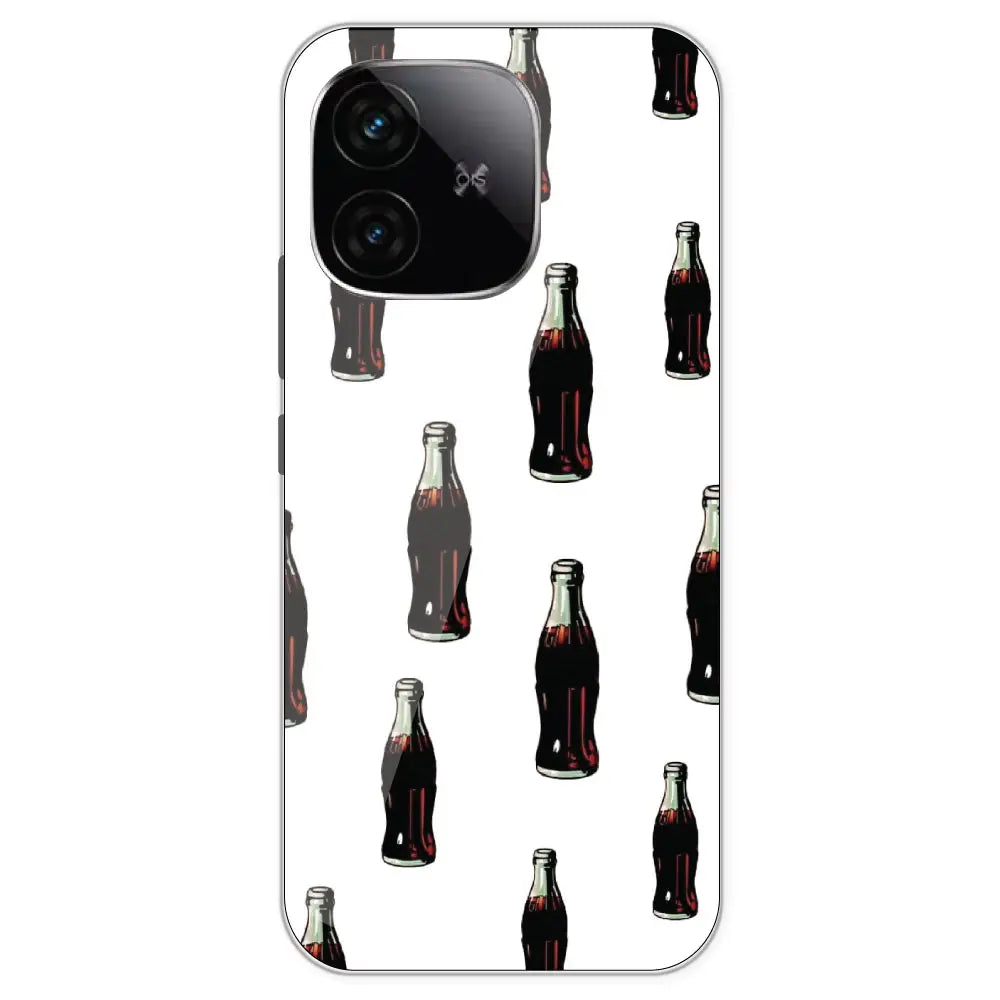 Soft Drinks - Clear Printed Silicone Case For IQOO Neo 10R