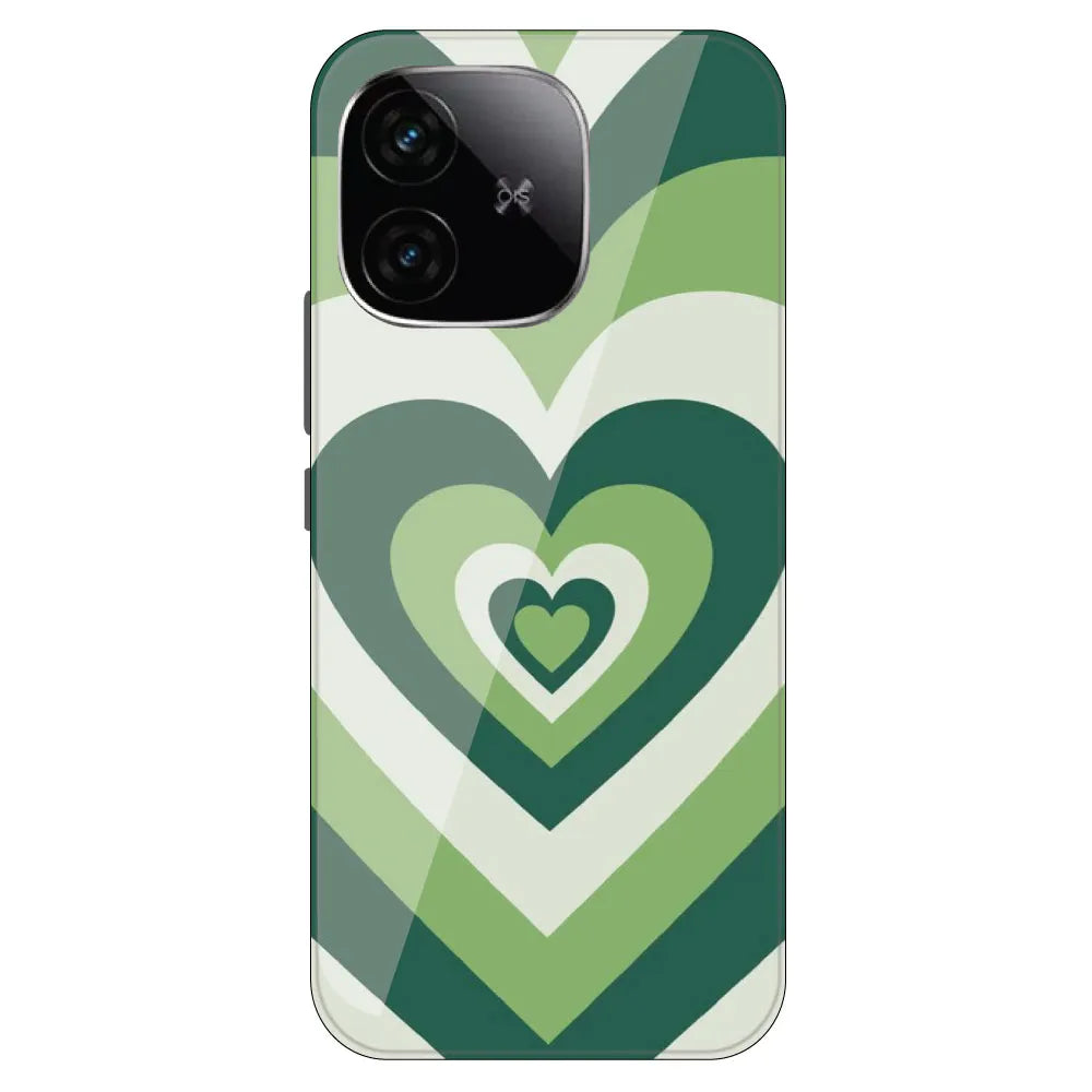 Dark Green Hearts - Printed Silicone Case For IQOO Neo 10R