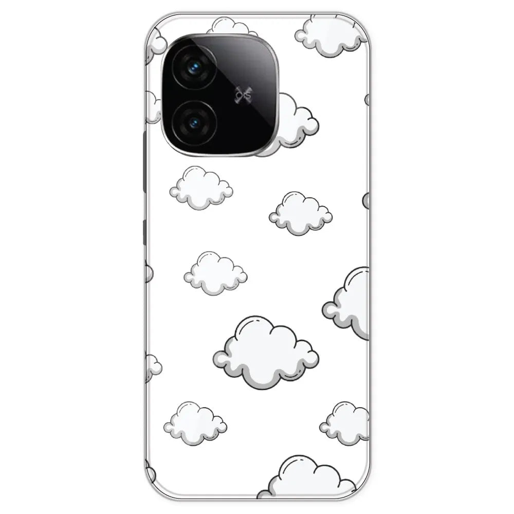 Clouds - Clear Printed Silicone Case For IQOO Neo 10R