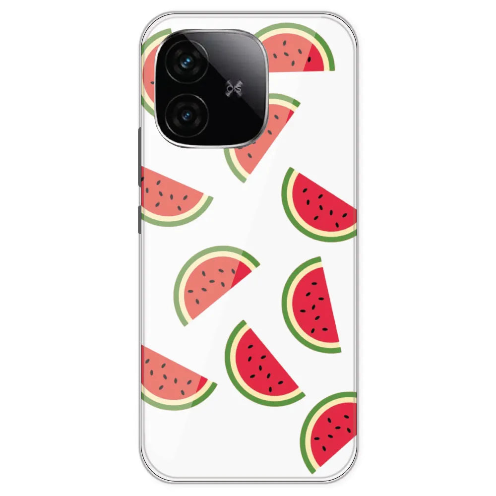 Watermelons - Clear Printed Silicone Case For IQOO Neo 10R