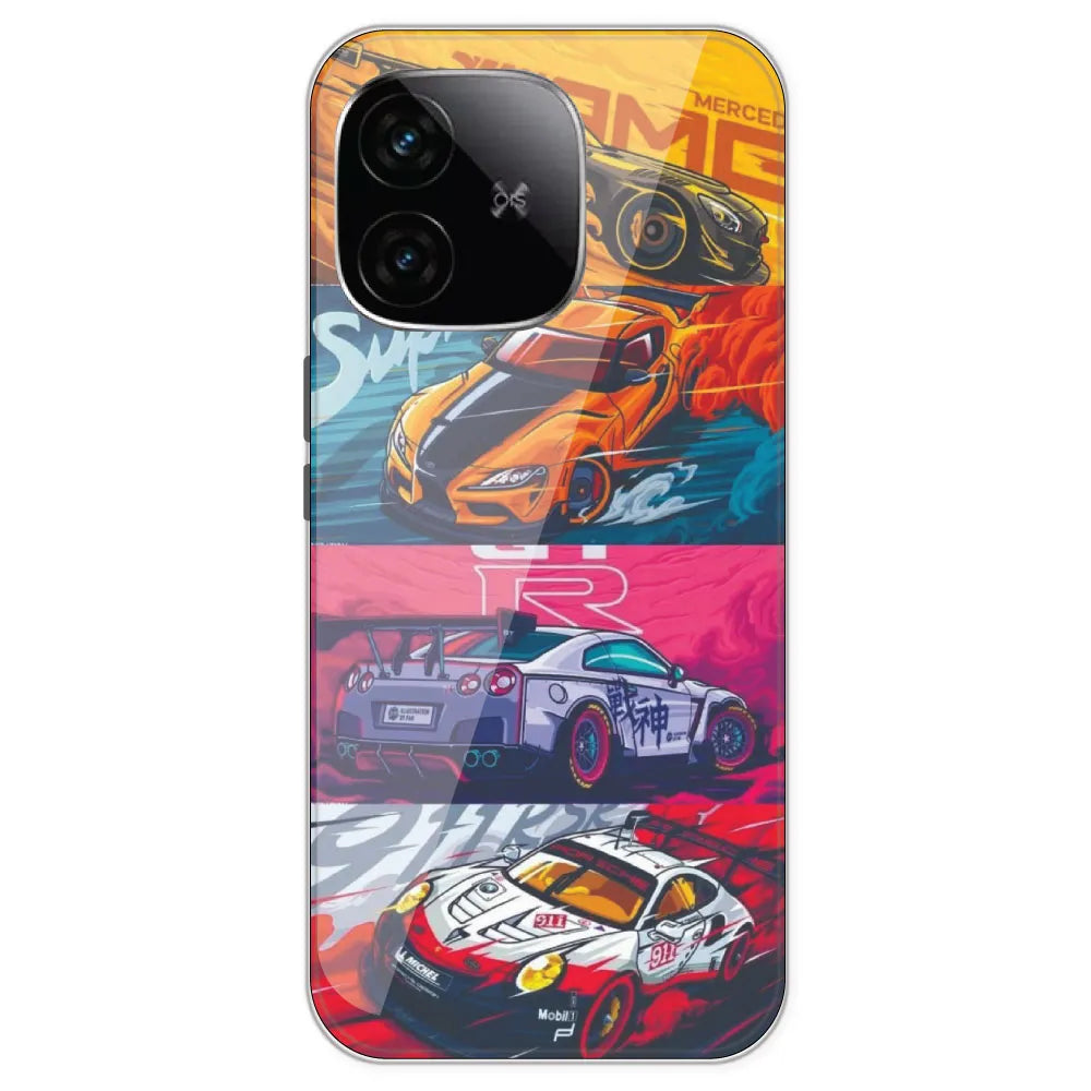 Sports Cars - Printed Silicone Case For IQOO Neo 10R