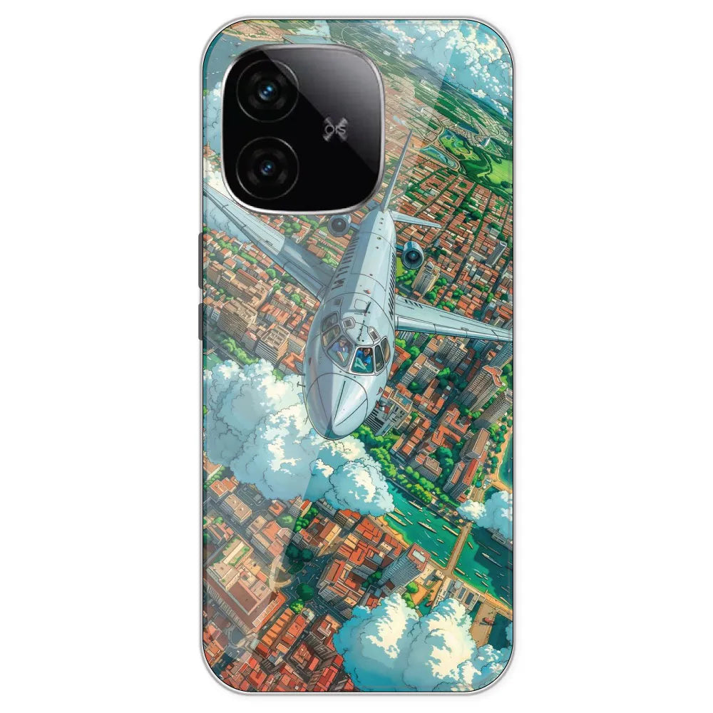 Flying Over City - Printed Silicone Case For IQOO Neo 10R