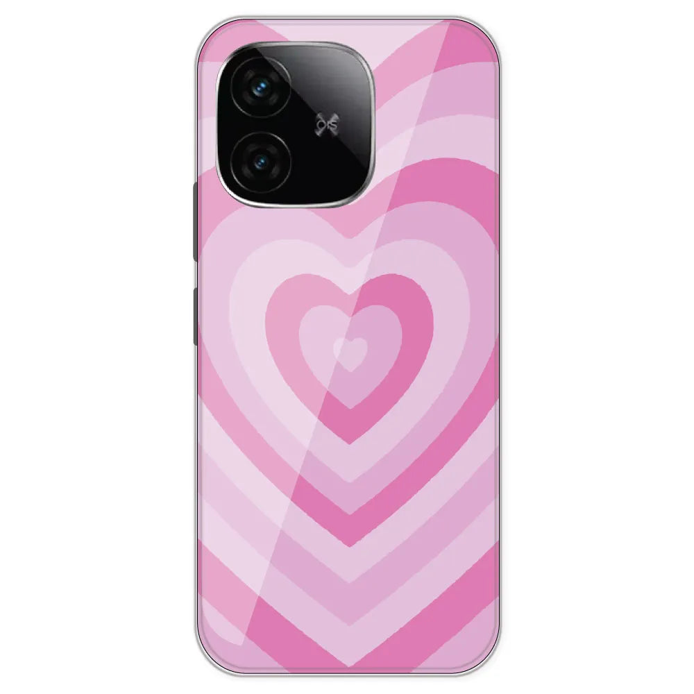 Pink Hearts - Printed Silicone Case For IQOO Neo 10R