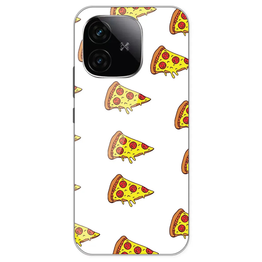 Pizza - Clear Printed Silicone Case For IQOO Neo 10R