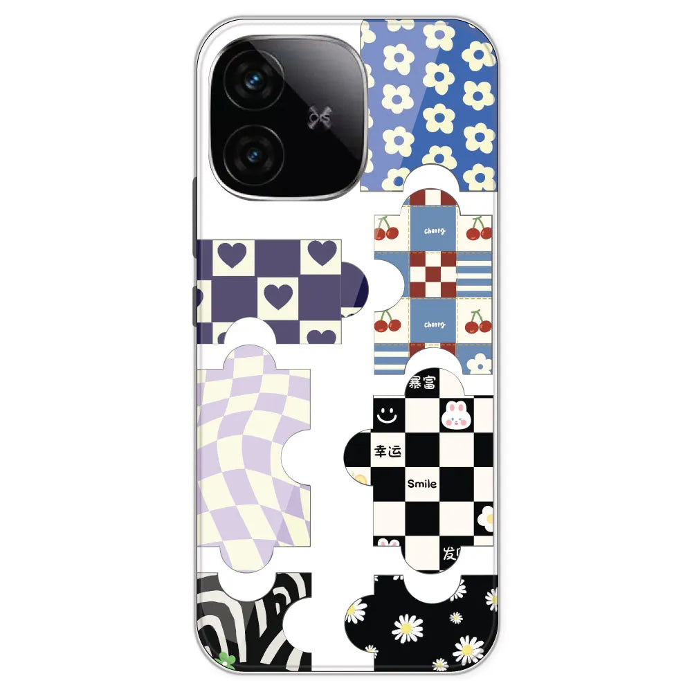 Aesthetic Puzzle - Clear Printed Silicone Case For IQOO Neo 10R