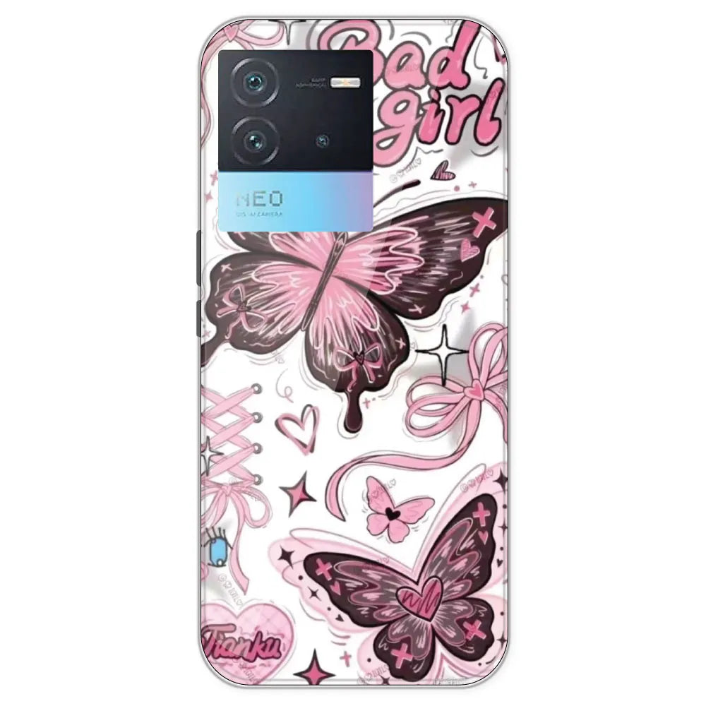 Bad Girl Butterfly - Printed Silicone Case For IQOO Neo 6