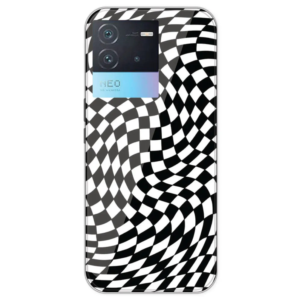 Checks - Printed Silicone Case For IQOO Neo 6