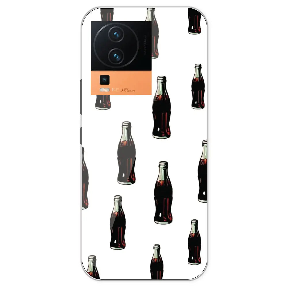 Soft Drinks - Clear Printed Silicone Case For IQOO Neo 7 Pro