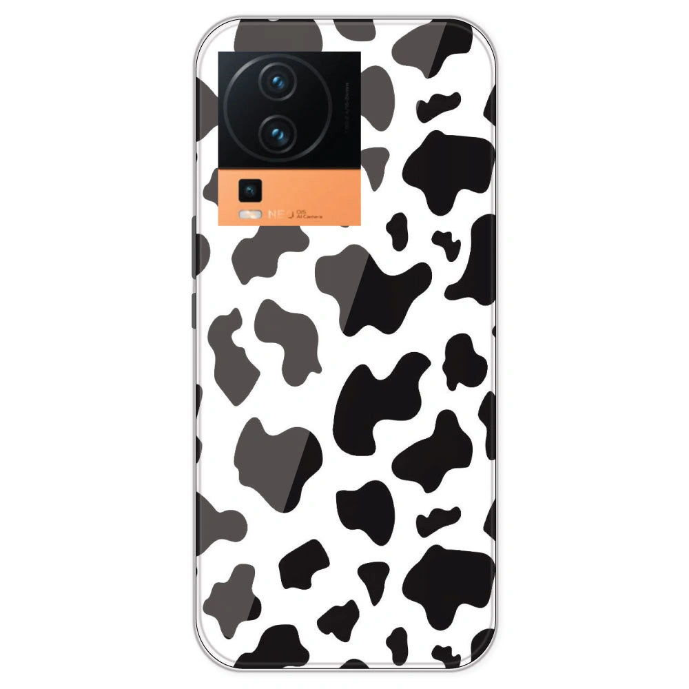 Cow Print - Clear Printed Silicone Case For IQOO Neo 7 Pro