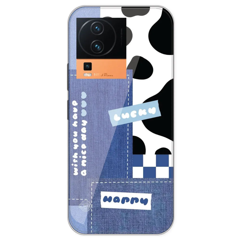 Cow Print Collage - Printed Silicone Case For IQOO Neo 7 Pro