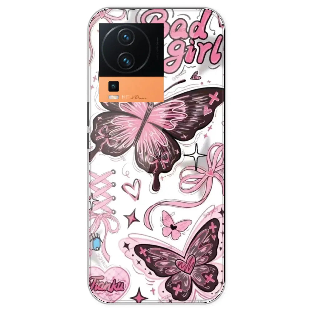 Bad Girl Butterfly - Printed Silicone Case For IQOO 7 Pro