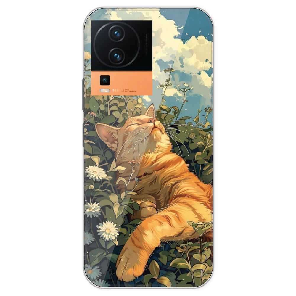 Garfield Sleeping - Printed Silicone Case For IQOO Neo 7 Pro
