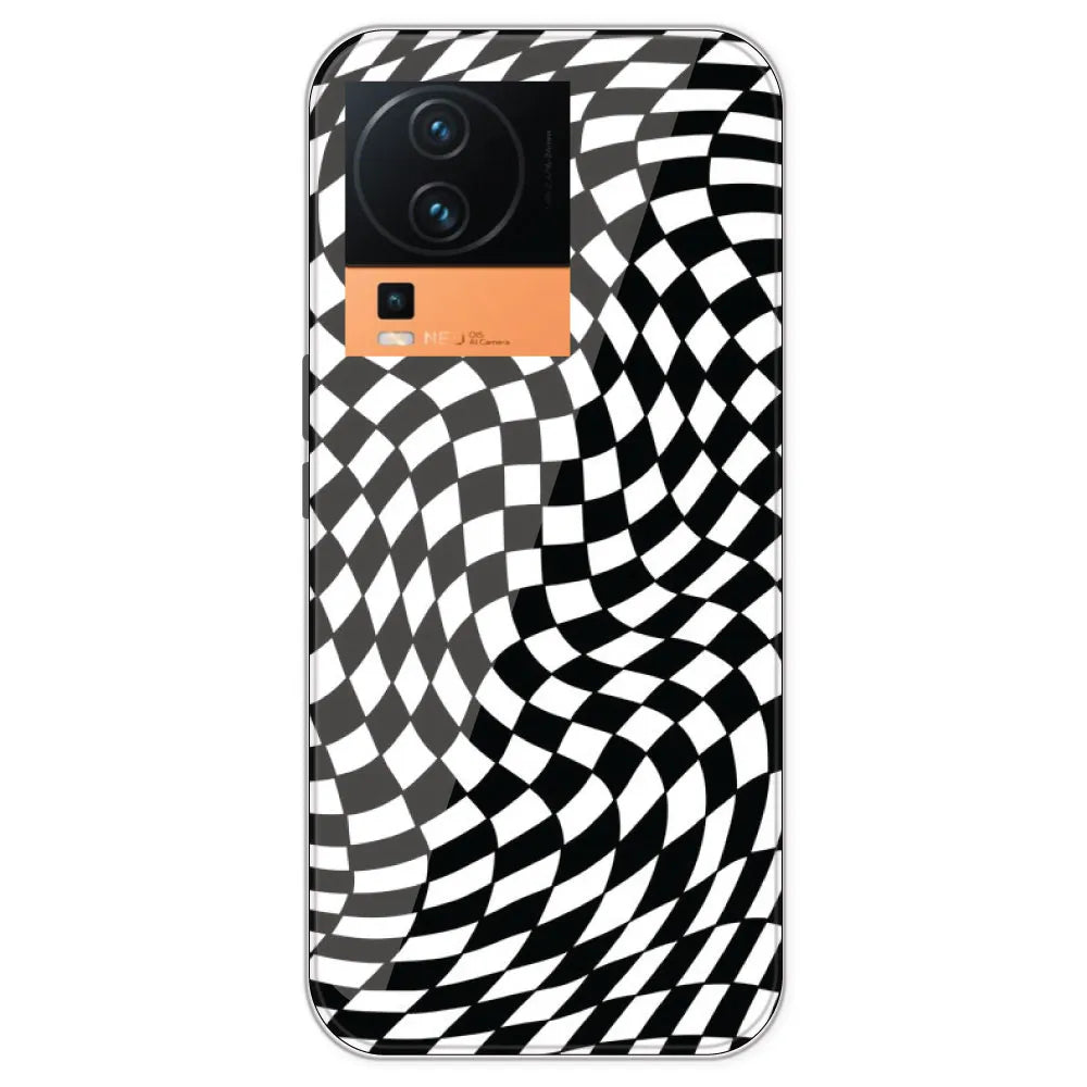 Checks - Printed Silicone Case For IQOO Neo 7 Pro