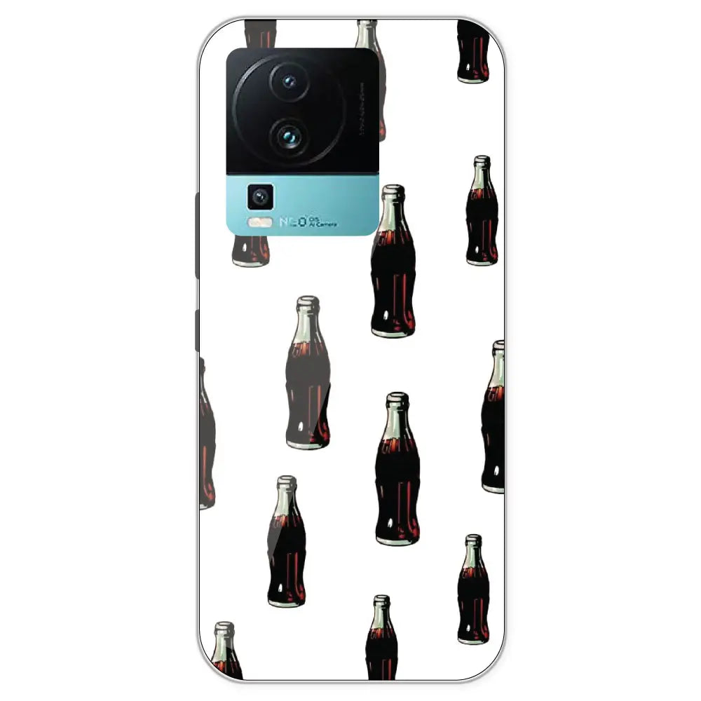 Soft Drinks - Clear Printed Silicone Case For IQOO Neo 7