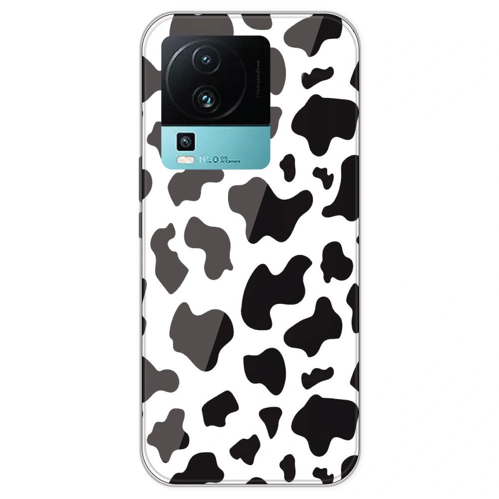 Cow Print - Clear Printed Silicone Case For IQOO Neo 7
