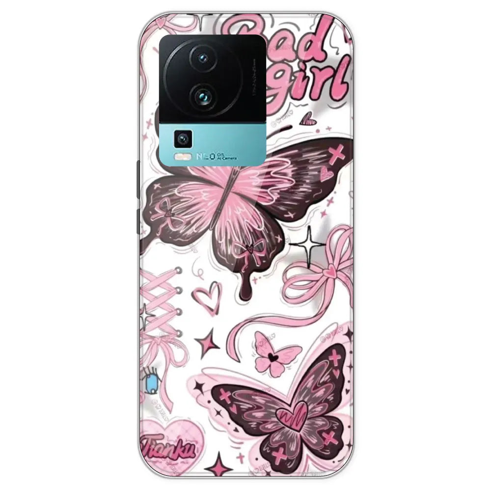 Bad Girl Butterfly - Printed Silicone Case For IQOO Neo 7