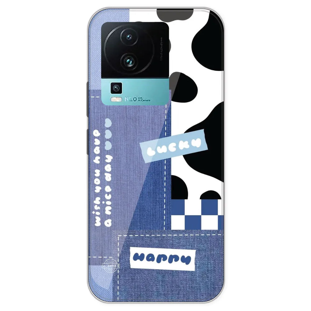 Cow Print Collage - Printed Silicone Case For IQOO Neo 7