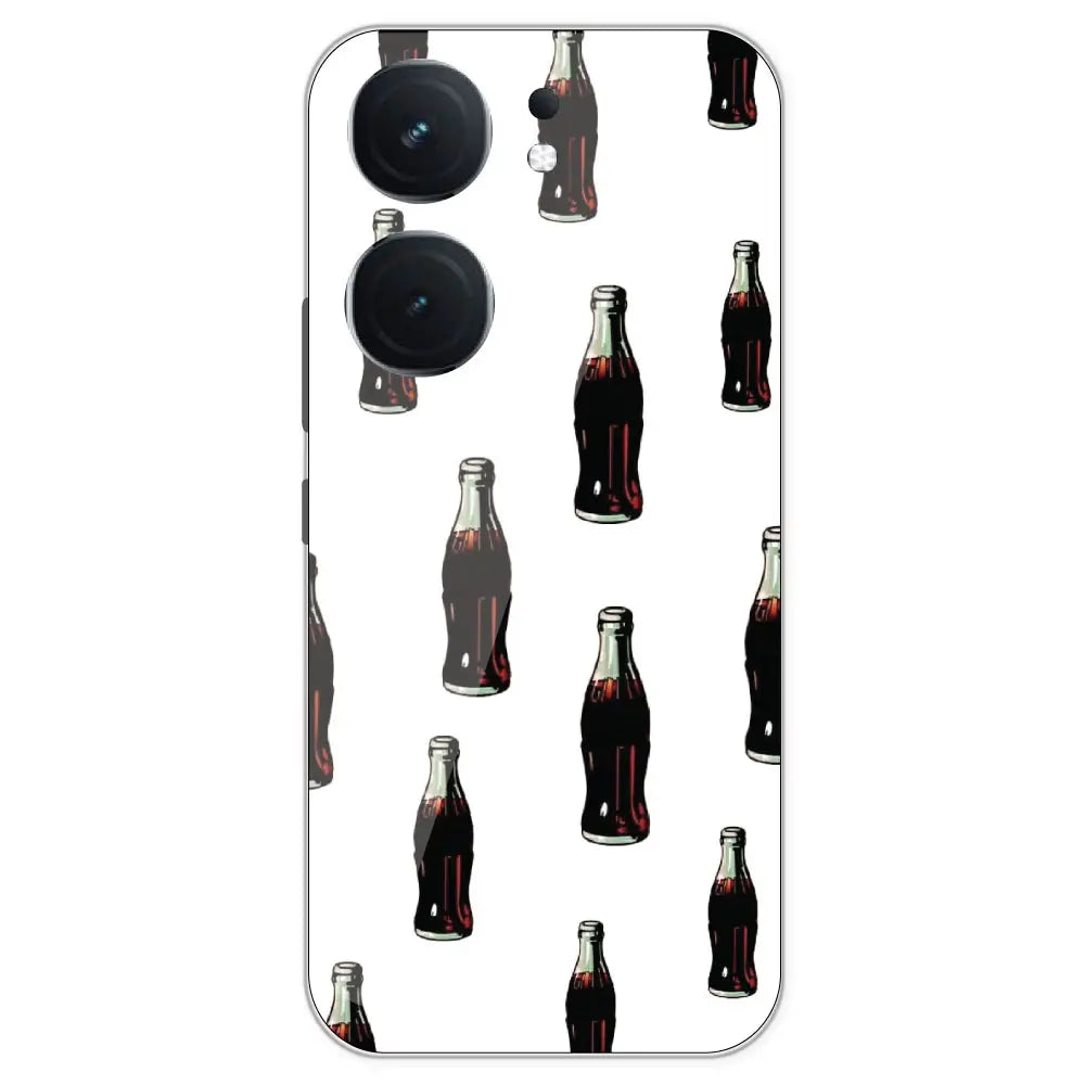 Soft Drinks - Clear Printed Silicone Case For IQOO Neo 9 Pro