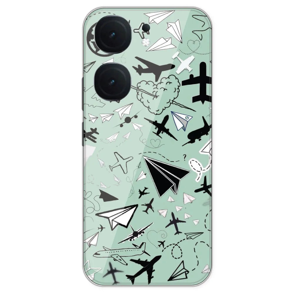 Planes - Printed Silicone Case For IQOO Neo 9 Pro