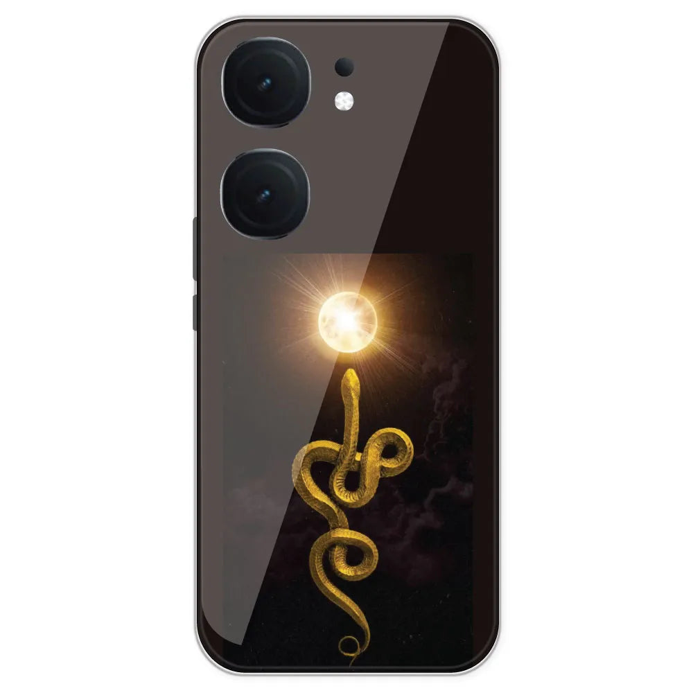 Golden Serpent - Printed Silicone Case For IQOO Neo 9 Pro