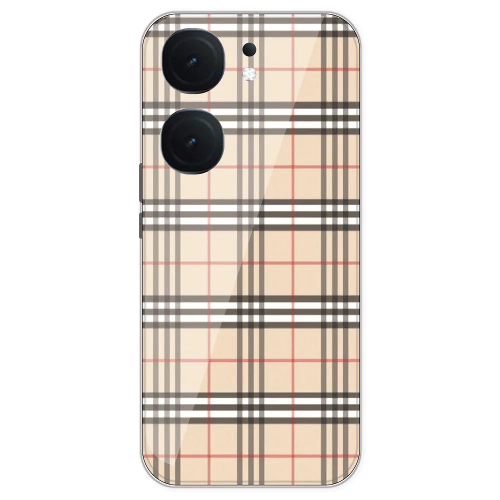 Yellow Checks - Printed Silicone Case For IQOO Neo 9 Pro