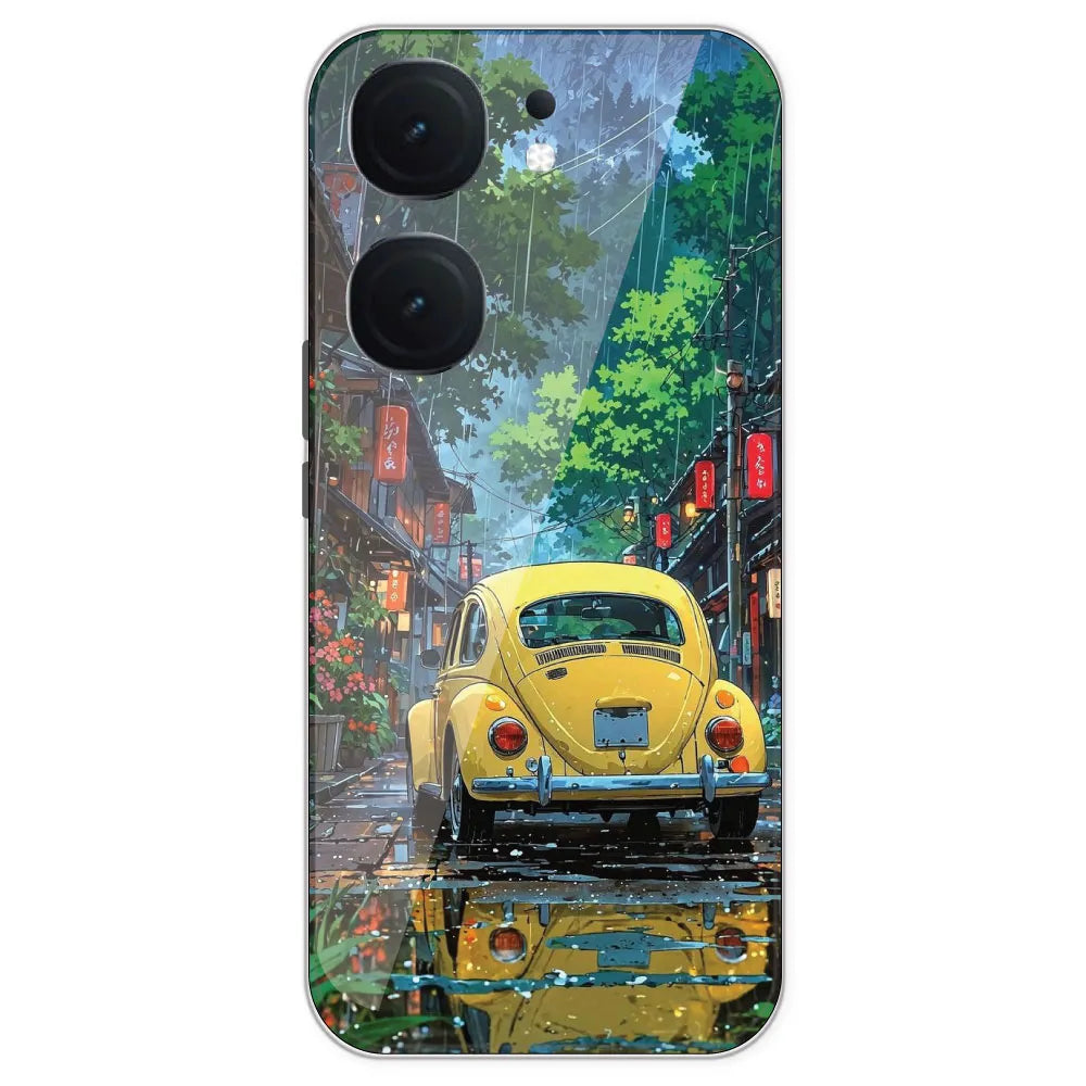 Yellow Bettle - Printed Silicone Case For IQOO Neo 9 Pro