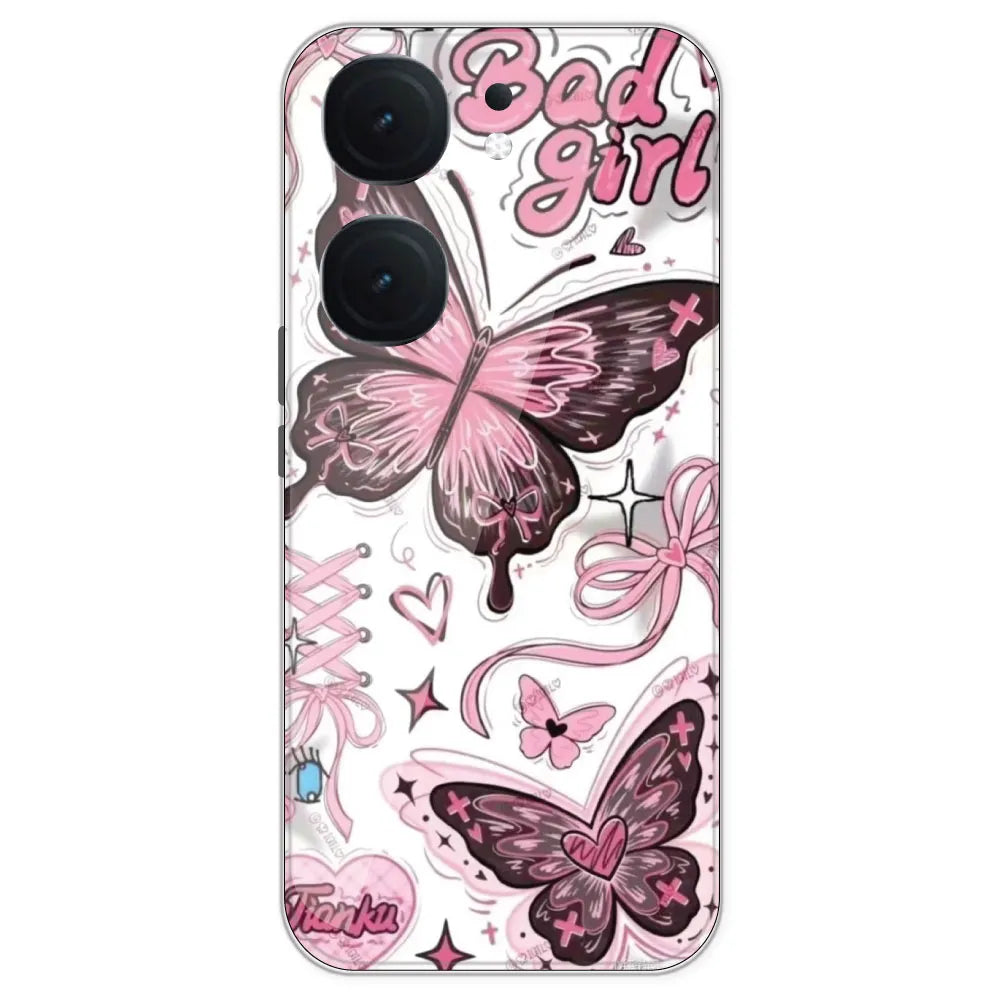 Bad Girl Butterfly - Printed Silicone Case For IQOO Neo 9 Pro