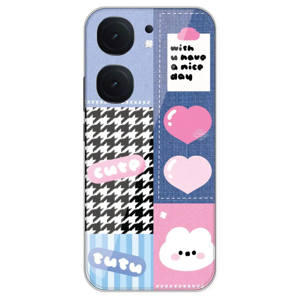 Cute Pink Bear Collage - Printed Silicone Case For IQOO Neo 9 Pro