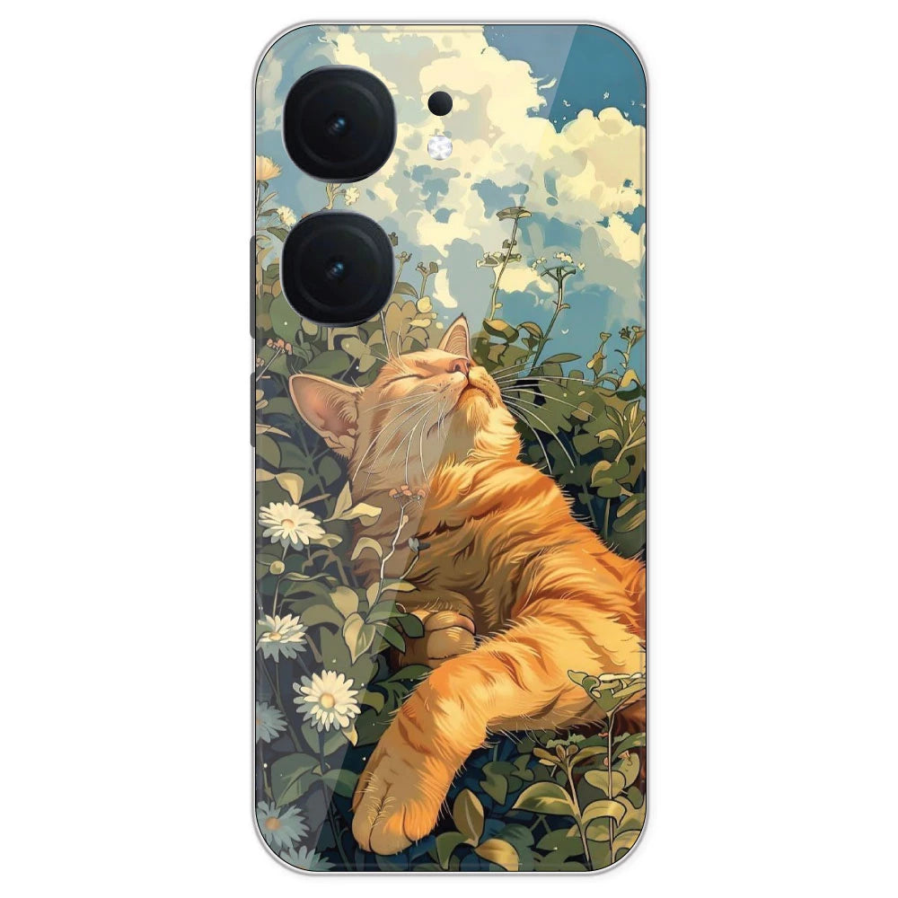 Garfield Sleeping - Printed Silicone Case For IQOO Neo 9 Pro