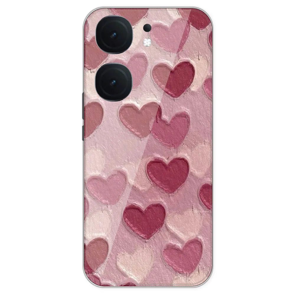 Pastel Hearts - Printed Silicone Case For IQOO Neo 9 Pro