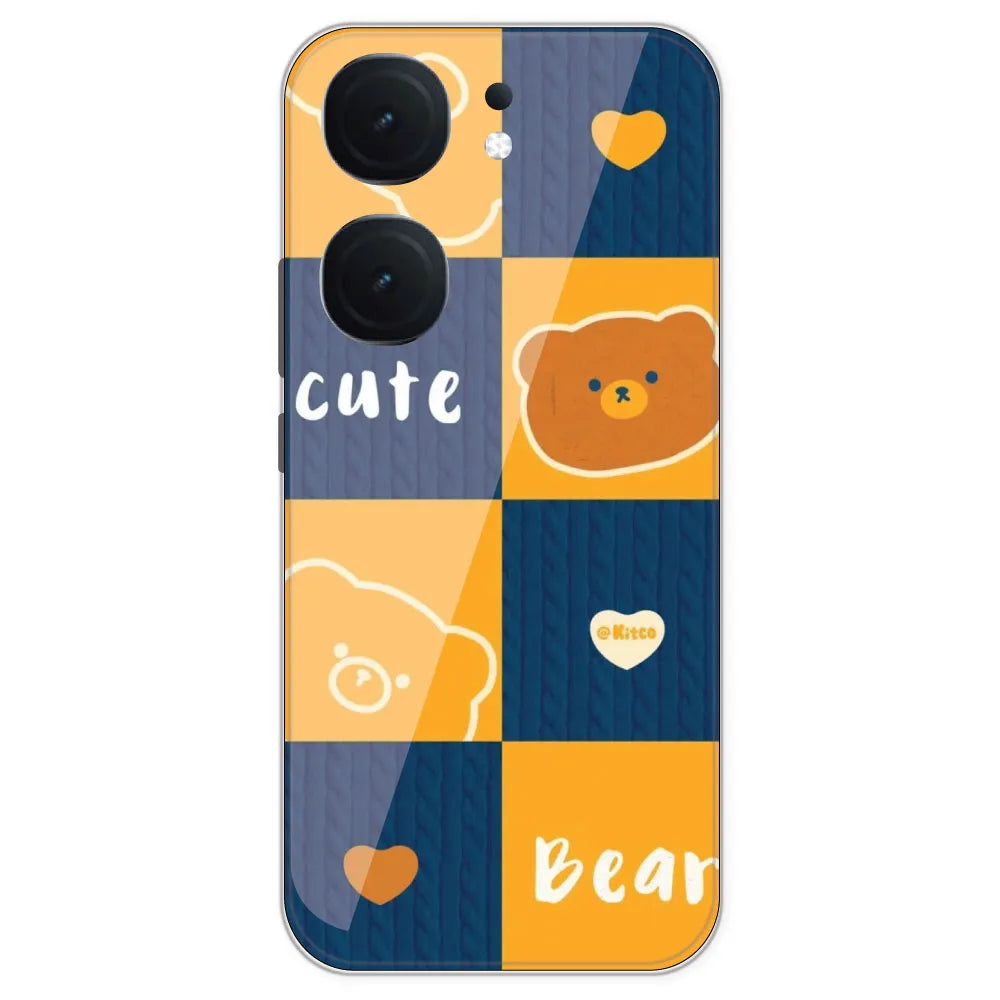 Cute Bear Collage - Printed Silicone Case For IQOO Neo 9 Pro
