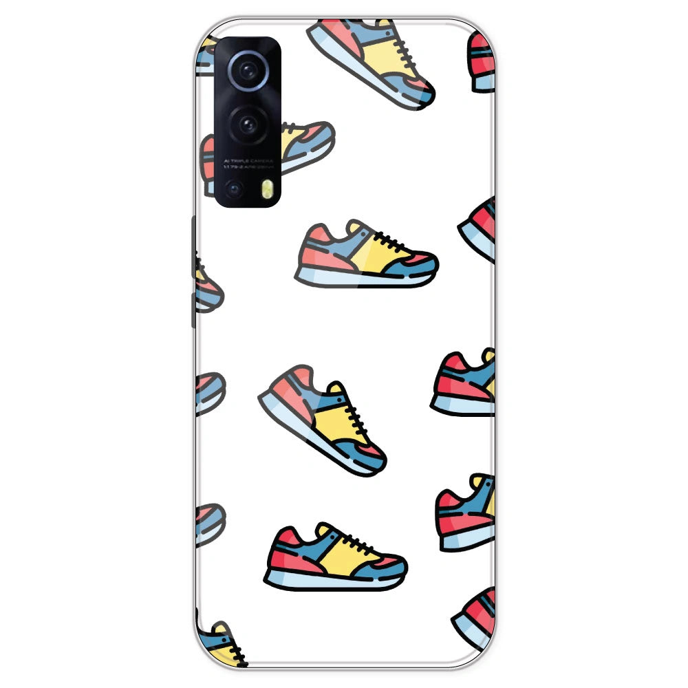 Sneakers - Clear Printed Silicone Case For IQOO Z3