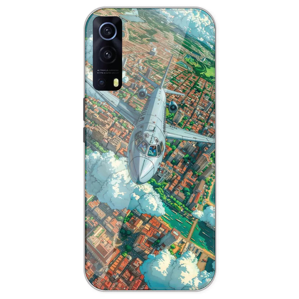 Flying Over City - Printed Silicone Case For IQOO Z3